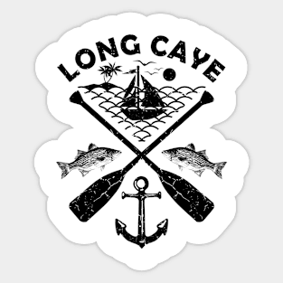 Long Caye Beach, Belize, Boat Paddle Sticker